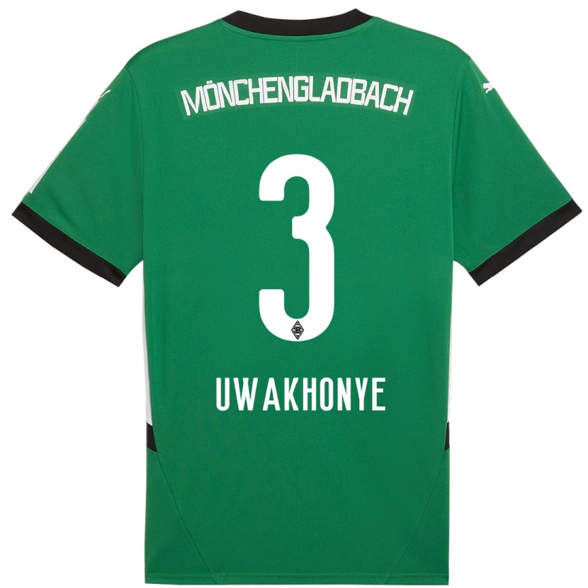 Danxen Men Joshua Uwakhonye #3 Green White Away Jersey 2024/25 T-Shirt