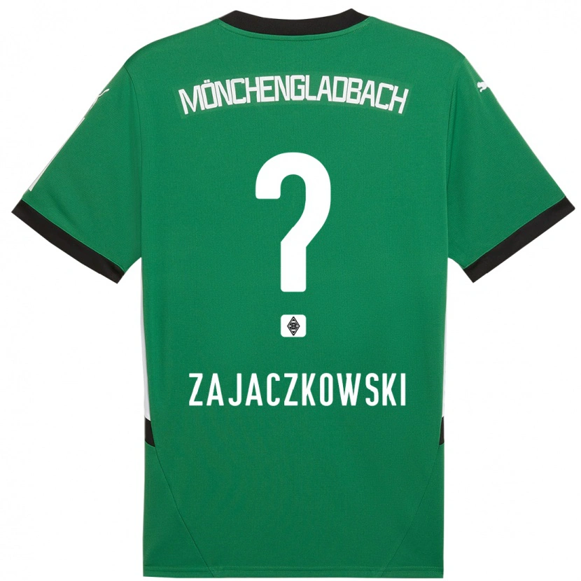 Danxen Men Vincent Zajaczkowski #0 Green White Away Jersey 2024/25 T-Shirt