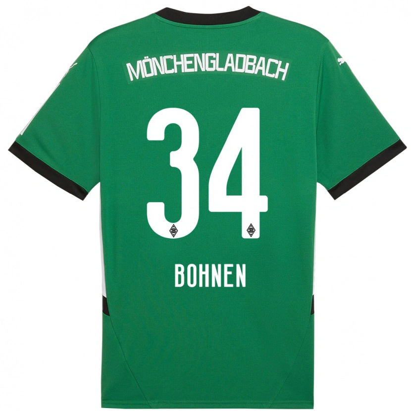 Danxen Men Bohnen #34 Green White Away Jersey 2024/25 T-Shirt