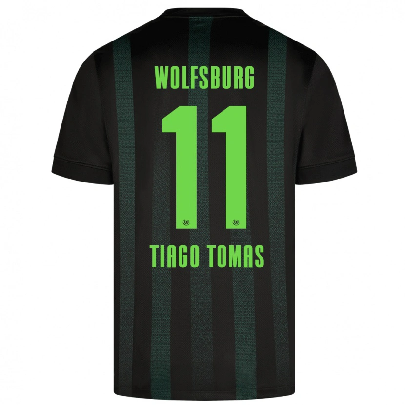 Danxen Men Tiago Tomás #11 Dark Green Away Jersey 2024/25 T-Shirt