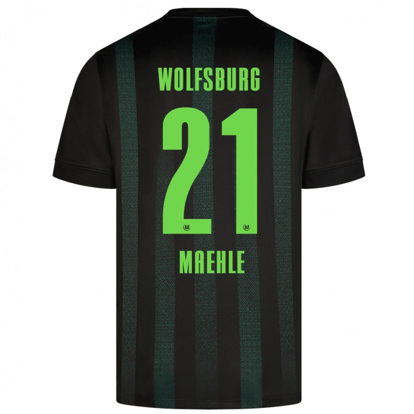Danxen Men Joakim Maehle #21 Dark Green Away Jersey 2024/25 T-Shirt