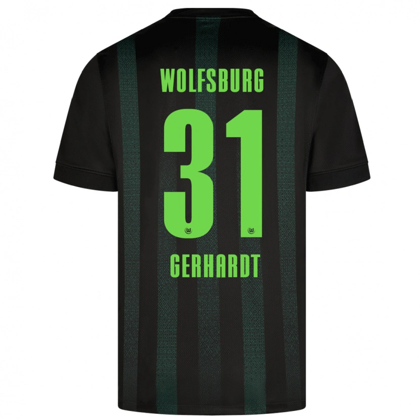 Danxen Men Yannick Gerhardt #31 Dark Green Away Jersey 2024/25 T-Shirt