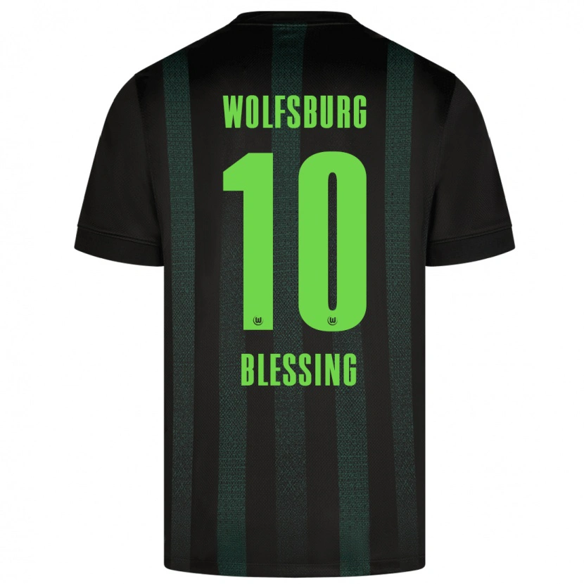 Danxen Men Èlisée Blessing #10 Dark Green Away Jersey 2024/25 T-Shirt