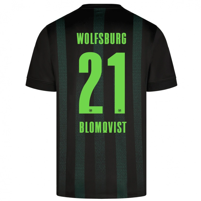 Danxen Men Rebecka Blomqvist #21 Dark Green Away Jersey 2024/25 T-Shirt