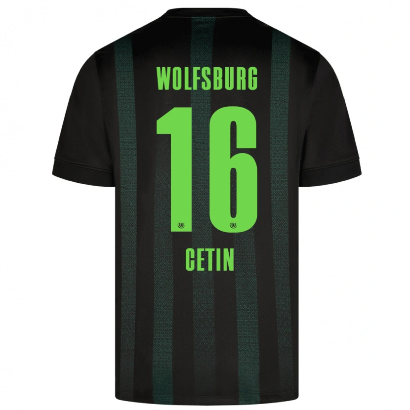 Danxen Men Serkan Cetin #16 Dark Green Away Jersey 2024/25 T-Shirt