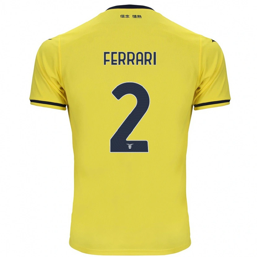 Danxen Men Lorenzo Ferrari #2 Yellow Away Jersey 2024/25 T-Shirt