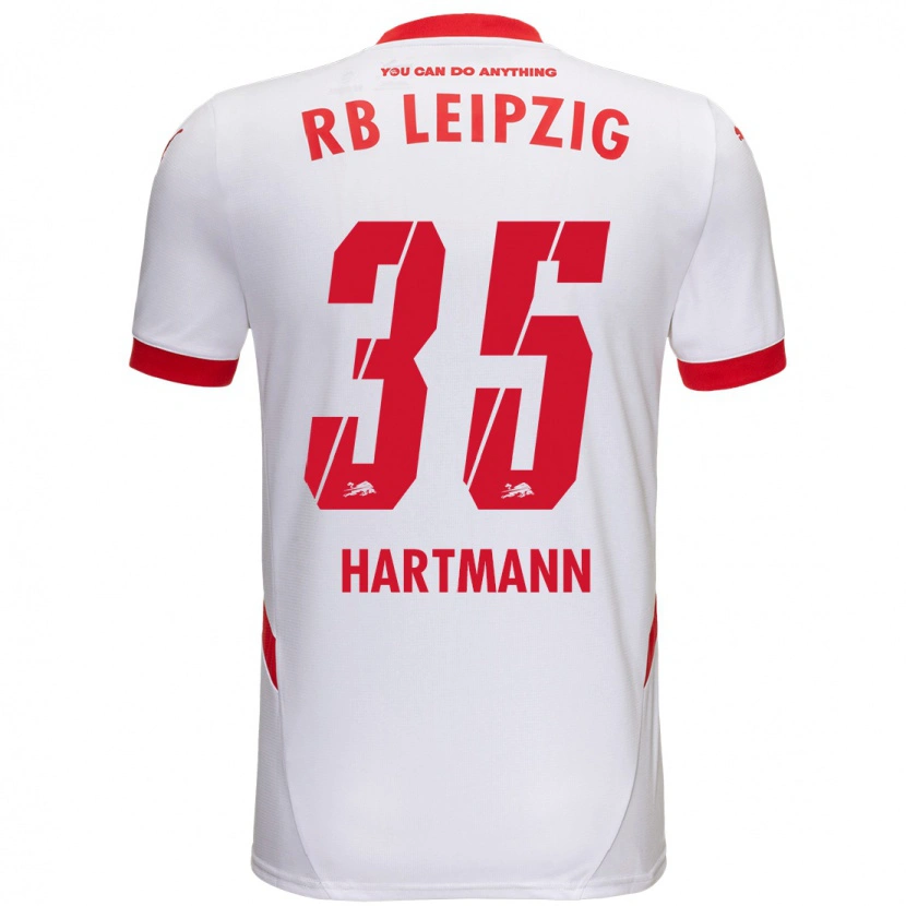 Danxen Women Fabrice Hartmann #35 White Red Home Jersey 2024/25 T-Shirt