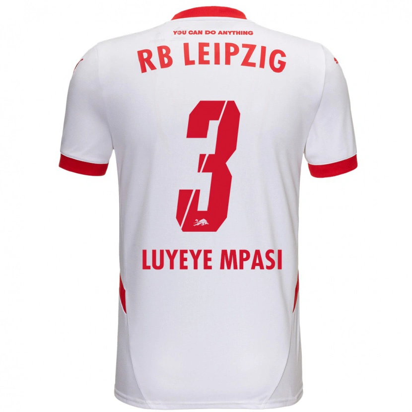 Danxen Women Seal Luyeye Mpasi #3 White Red Home Jersey 2024/25 T-Shirt