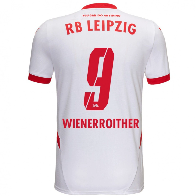 Danxen Women Katja Wienerroither #9 White Red Home Jersey 2024/25 T-Shirt
