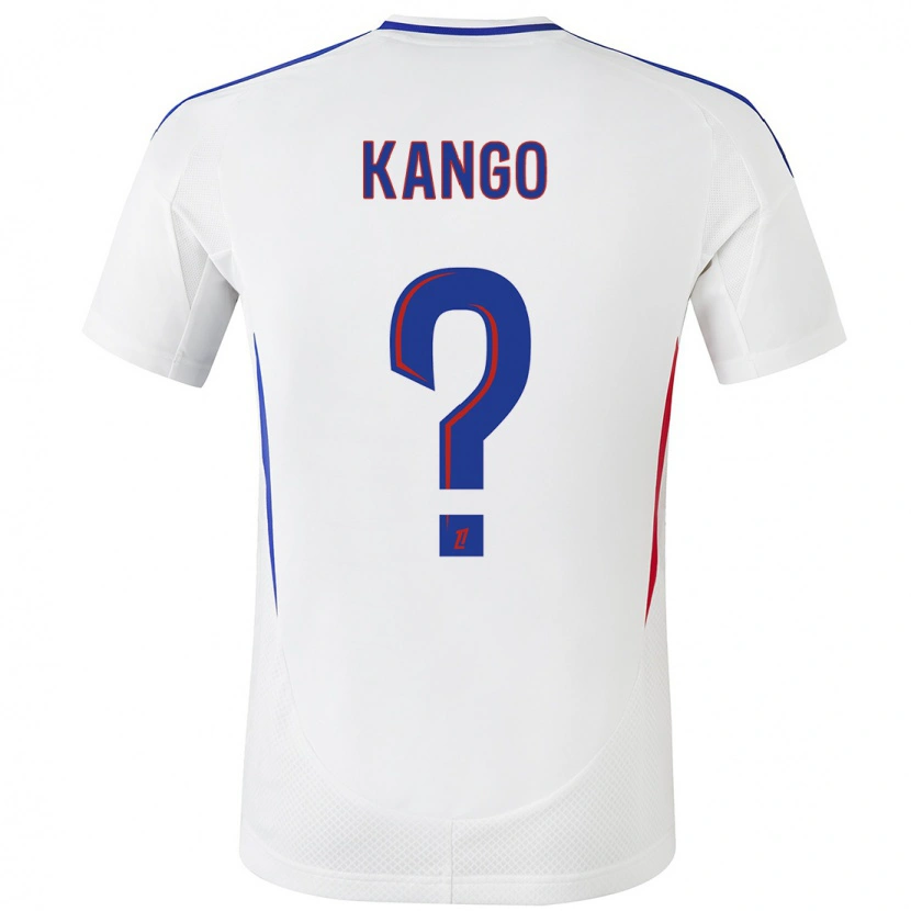 Danxen Women Steeve Kango #0 White Blue Home Jersey 2024/25 T-Shirt