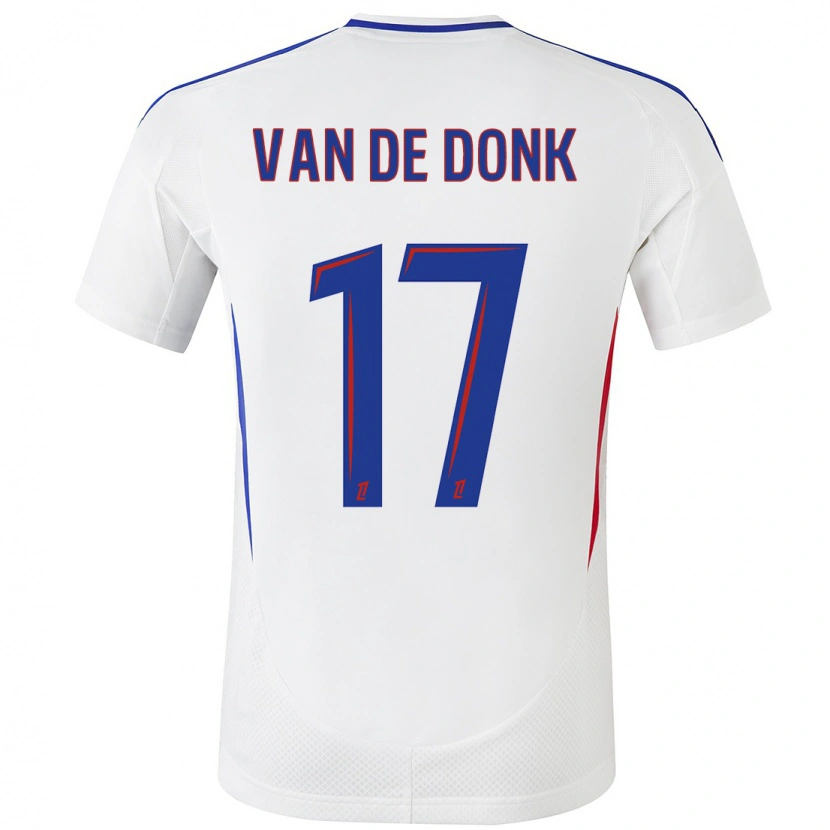 Danxen Women Daniëlle Van De Donk #17 White Blue Home Jersey 2024/25 T-Shirt