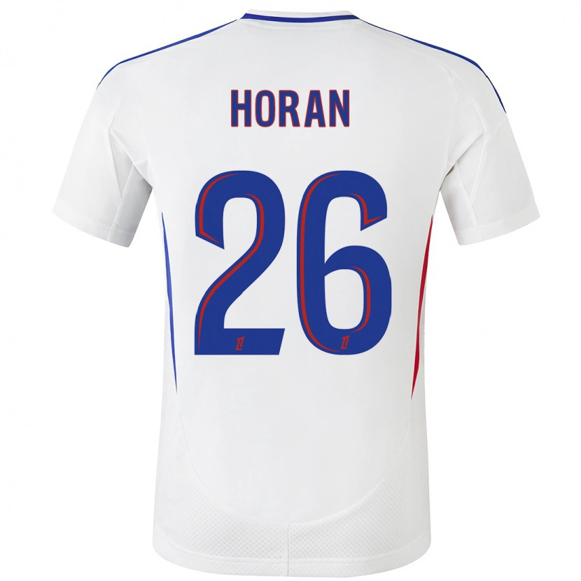 Danxen Women Lindsey Horan #26 White Blue Home Jersey 2024/25 T-Shirt
