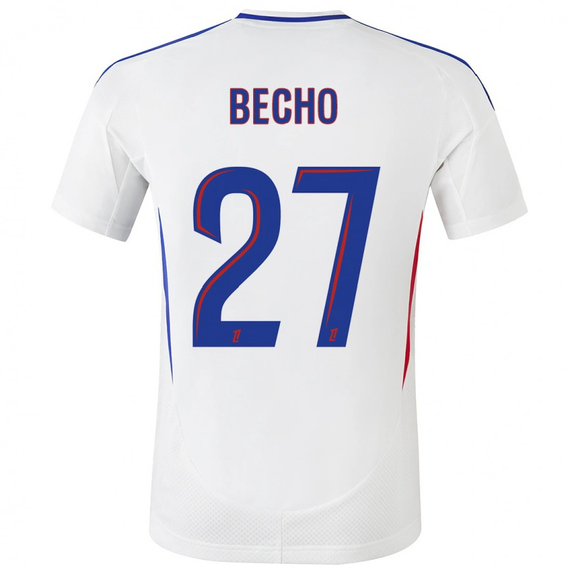 Danxen Women Vicki Bècho #27 White Blue Home Jersey 2024/25 T-Shirt