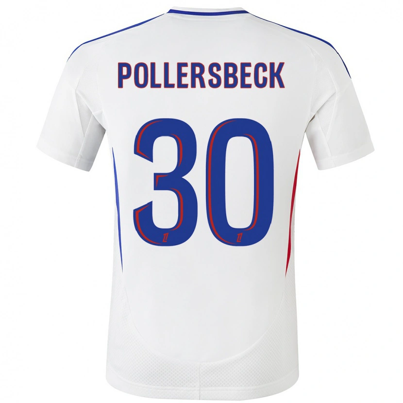 Danxen Women Julian Pollersbeck #30 White Blue Home Jersey 2024/25 T-Shirt
