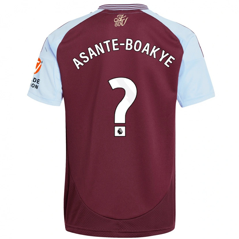 Danxen Women Max Asante-Boakye #0 Burgundy Sky Blue Home Jersey 2024/25 T-Shirt