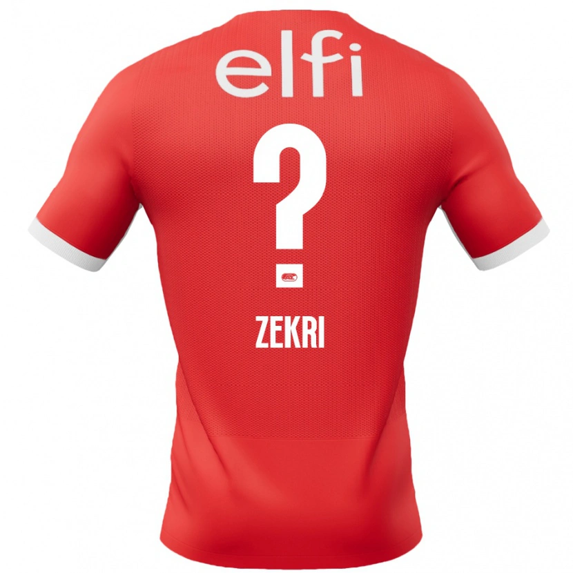 Danxen Women Rayan Zekri #0 Red White Home Jersey 2024/25 T-Shirt