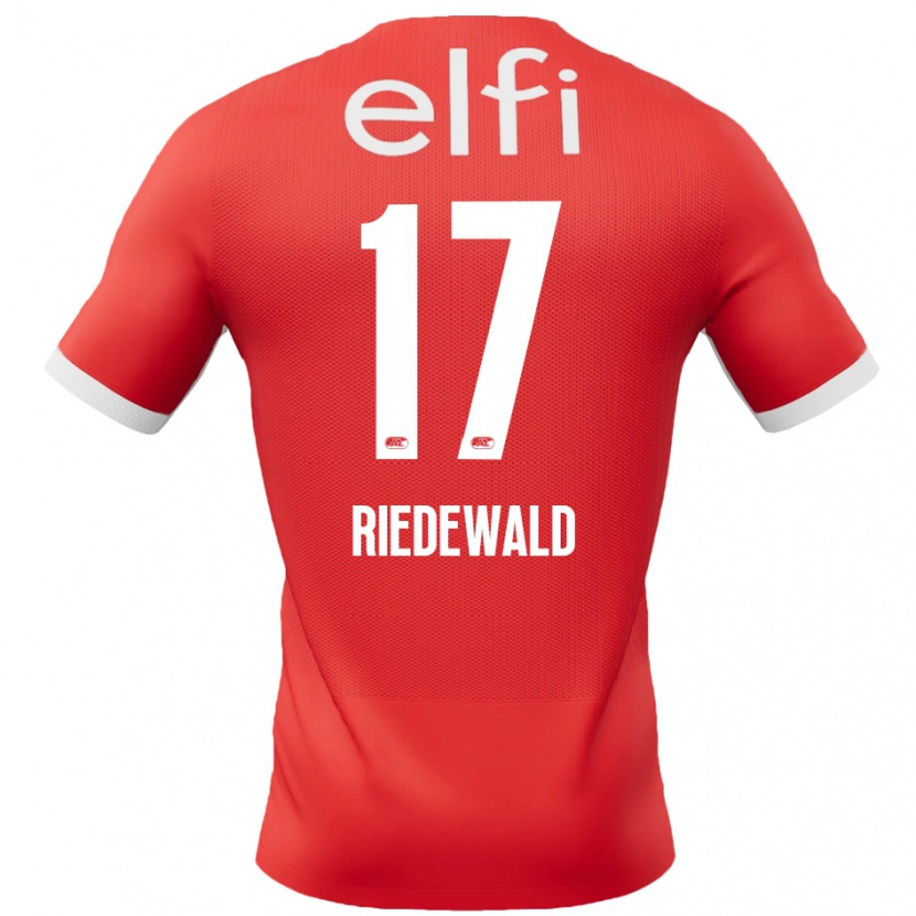 Danxen Women Kenzo Riedewald #17 Red White Home Jersey 2024/25 T-Shirt