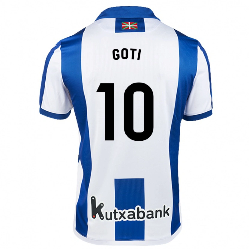 Danxen Women Mikel Goti #10 White Blue Home Jersey 2024/25 T-Shirt