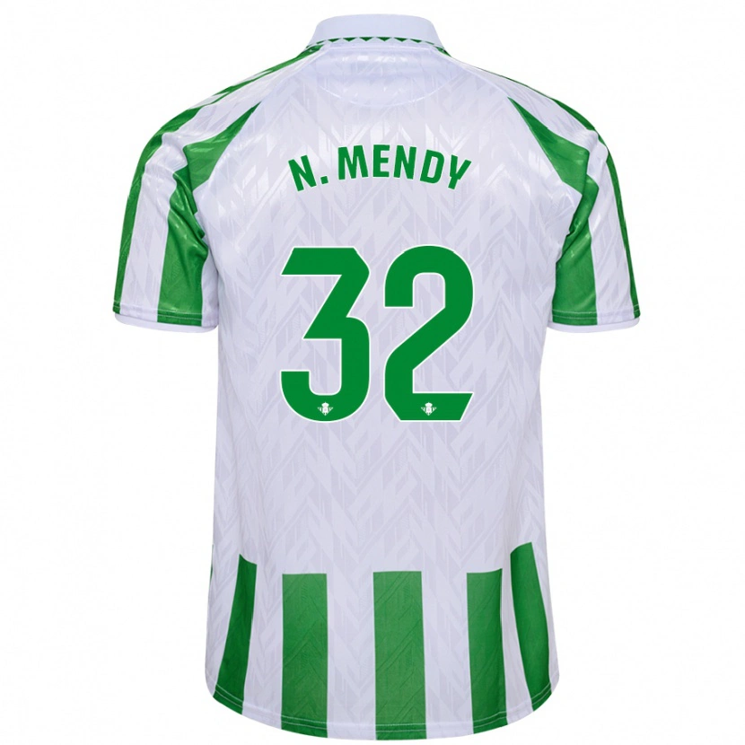Danxen Women Nobel Mendy #32 Green White Stripes Home Jersey 2024/25 T-Shirt