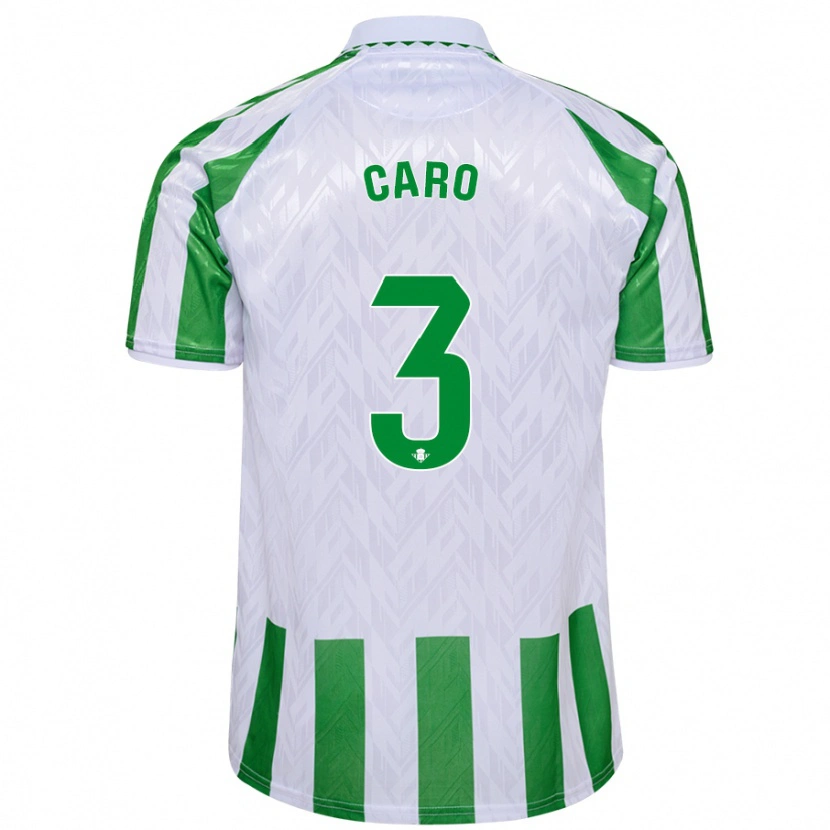 Danxen Women Andrés Caro #3 Green White Stripes Home Jersey 2024/25 T-Shirt