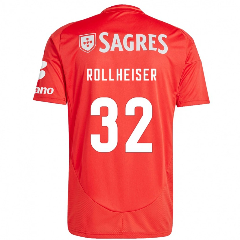 Danxen Women Benjamín Rollheiser #32 Red White Home Jersey 2024/25 T-Shirt
