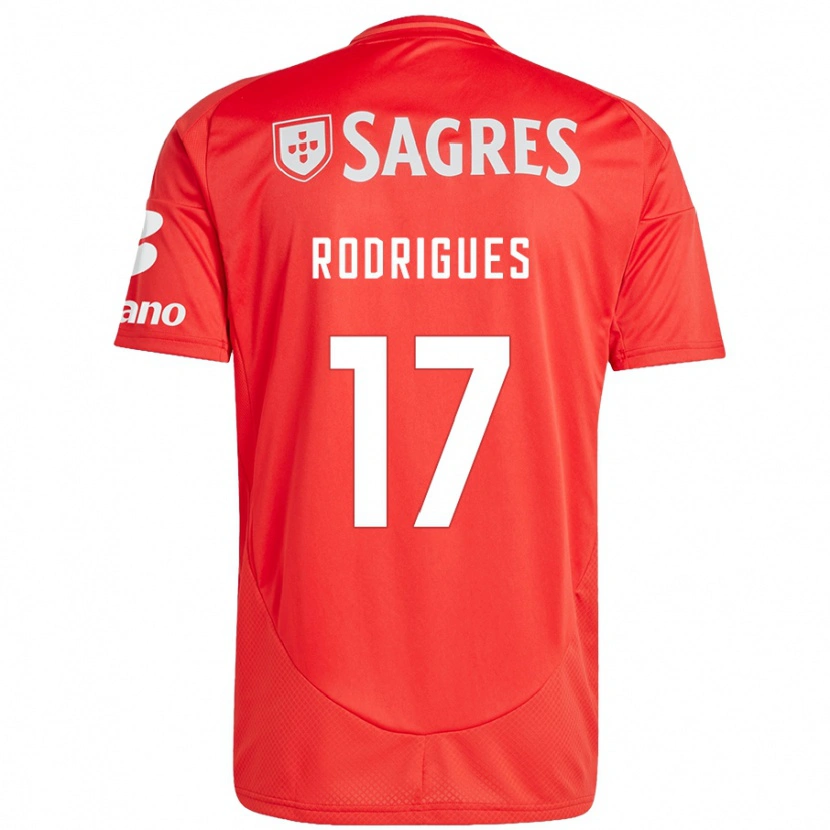 Danxen Women Tiago Rodrigues #17 Red White Home Jersey 2024/25 T-Shirt