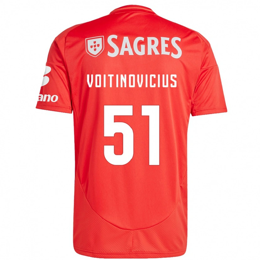 Danxen Women Arnas Voitinovicius #51 Red White Home Jersey 2024/25 T-Shirt