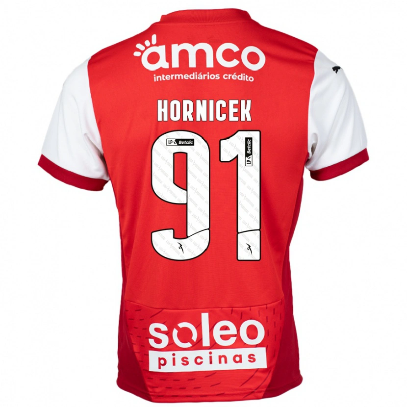 Danxen Women Lukas Hornicek #91 Red White Home Jersey 2024/25 T-Shirt