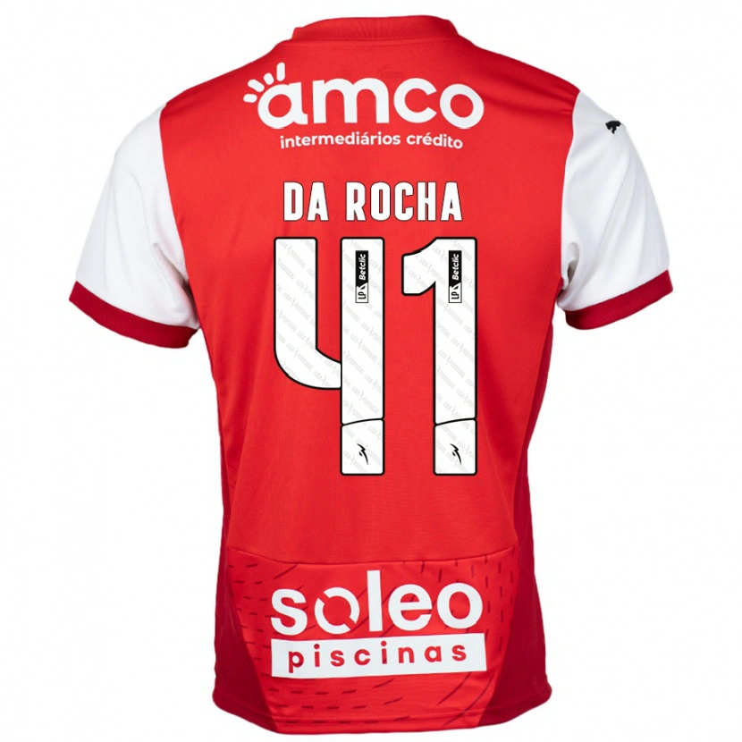 Danxen Women Yanis Da Rocha #41 Red White Home Jersey 2024/25 T-Shirt