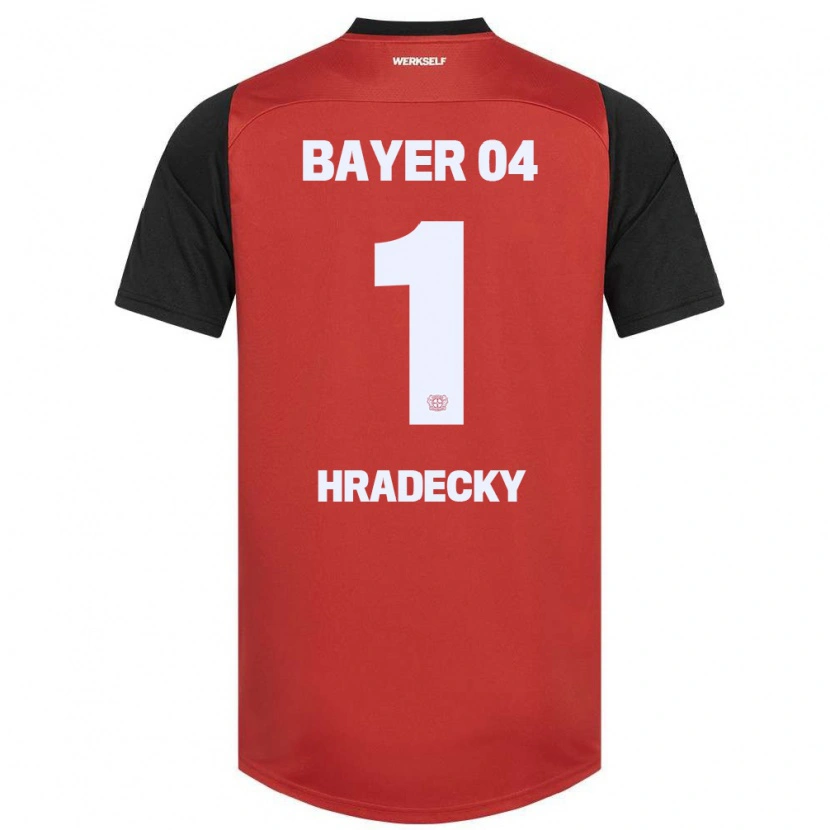 Danxen Women Lukas Hradecky #1 Red Black Home Jersey 2024/25 T-Shirt