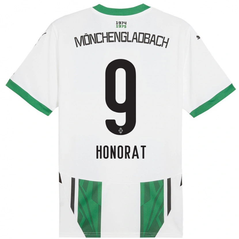 Danxen Women Franck Honorat #9 White Green Home Jersey 2024/25 T-Shirt
