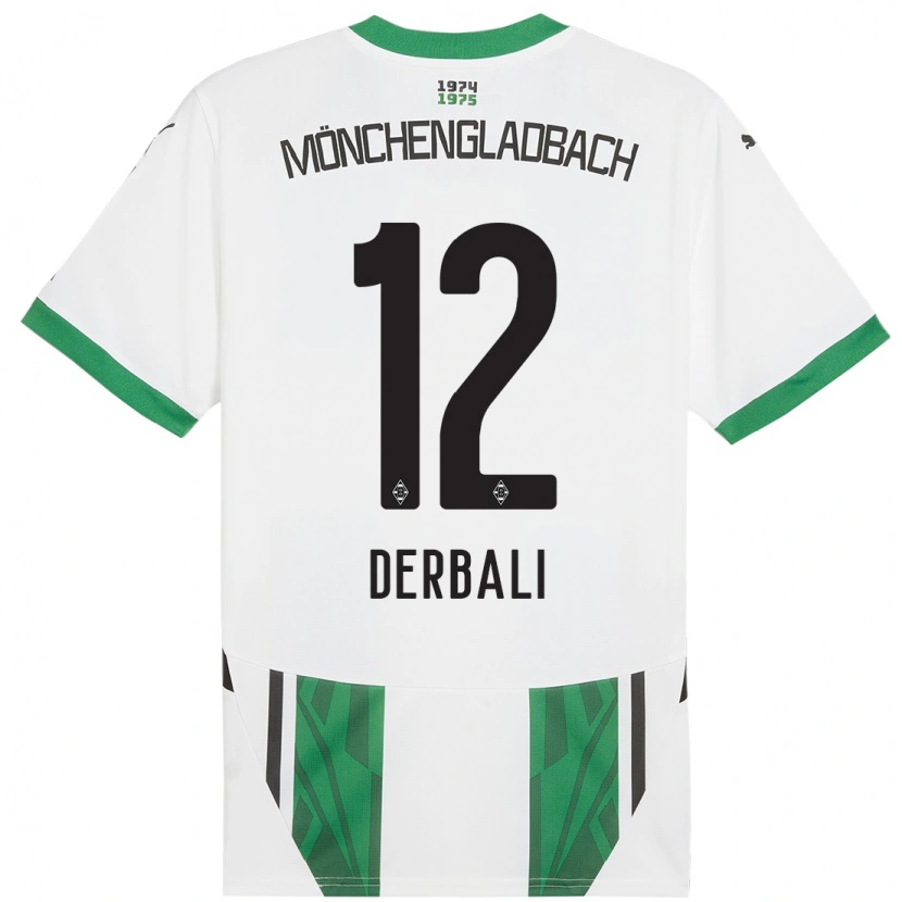 Danxen Women Louisa Derbali #12 White Green Home Jersey 2024/25 T-Shirt