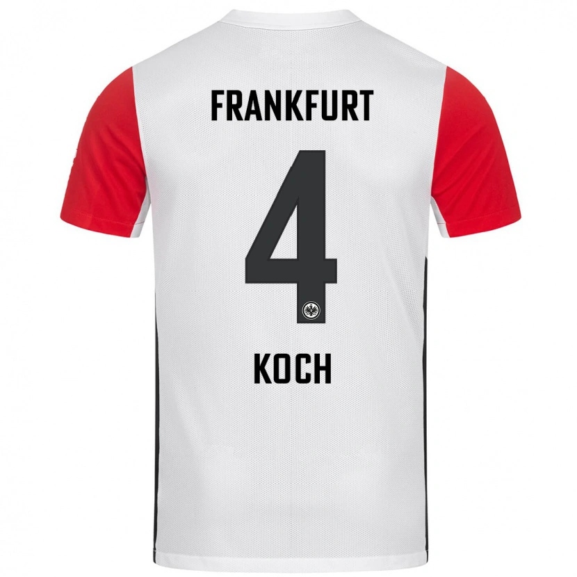Danxen Women Robin Koch #4 White Red Home Jersey 2024/25 T-Shirt