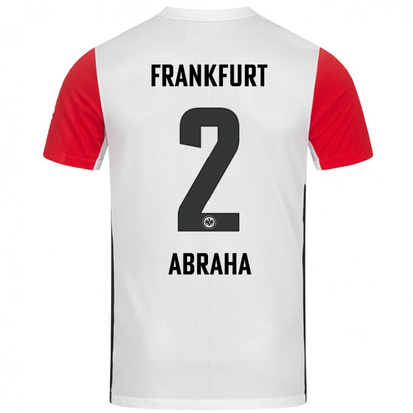 Danxen Women Natnael Abraha #2 White Red Home Jersey 2024/25 T-Shirt
