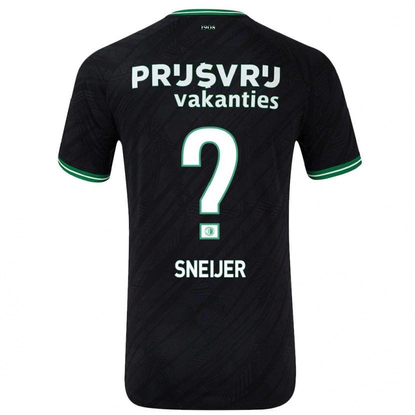 Danxen Women Zino Sneijer #0 Black Green Away Jersey 2024/25 T-Shirt