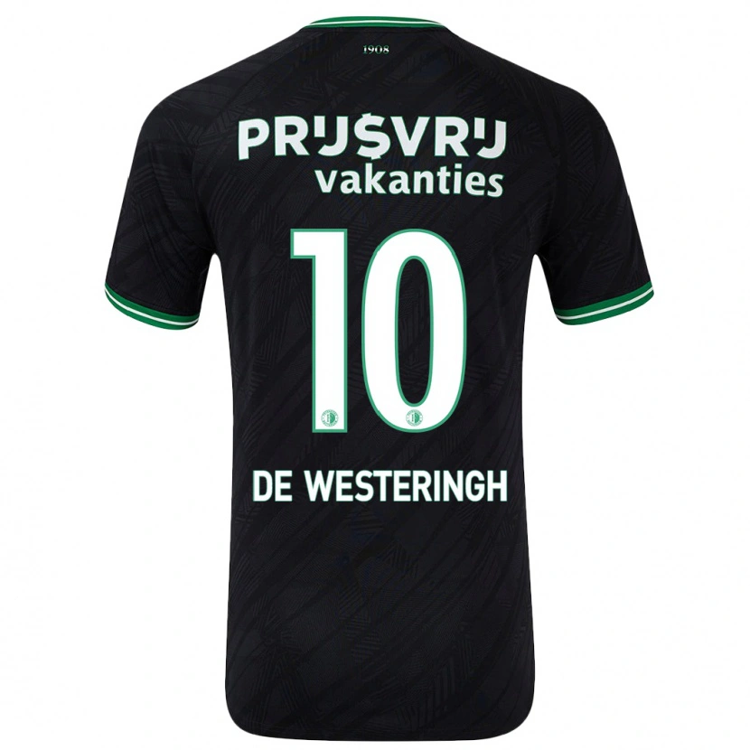 Danxen Women Kirsten Van De Westeringh #10 Black Green Away Jersey 2024/25 T-Shirt