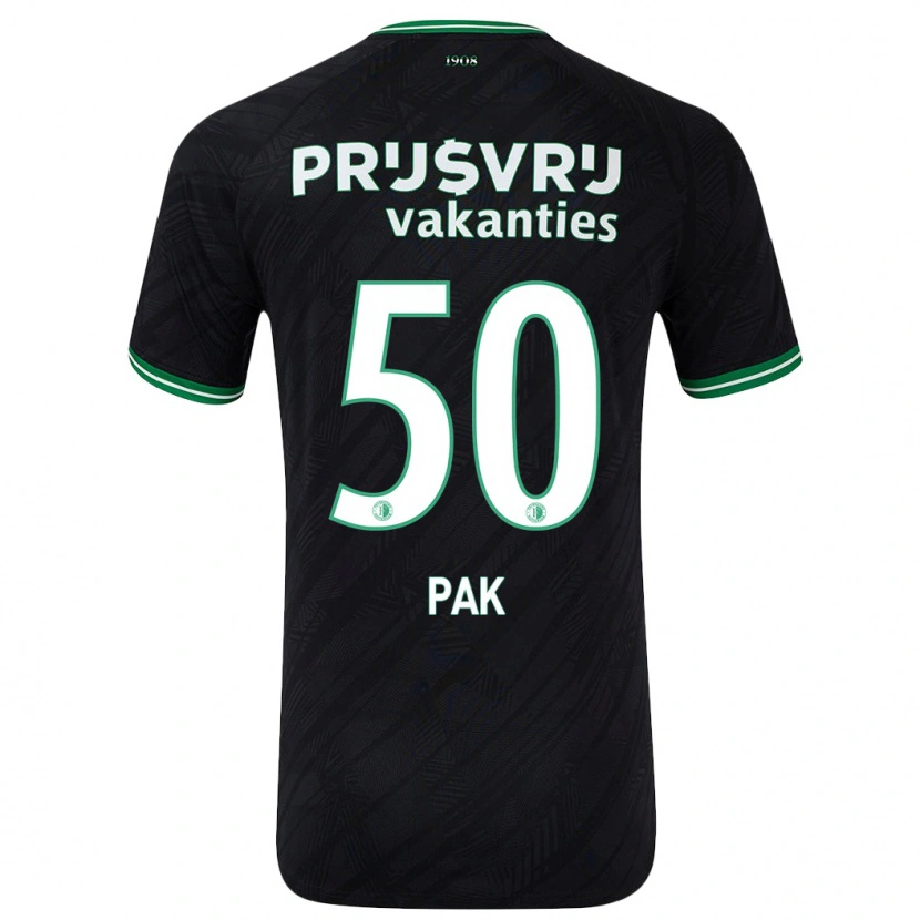 Danxen Women Sam Pak #50 Black Green Away Jersey 2024/25 T-Shirt