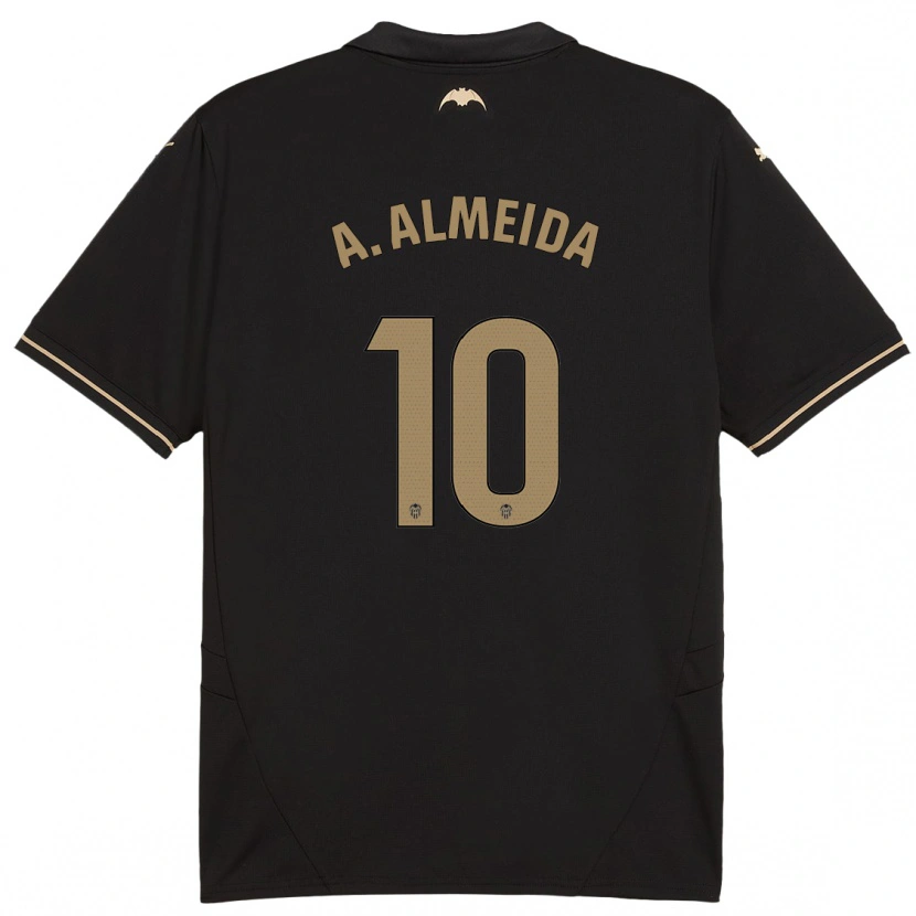 Danxen Women André Almeida #10 Black Away Jersey 2024/25 T-Shirt
