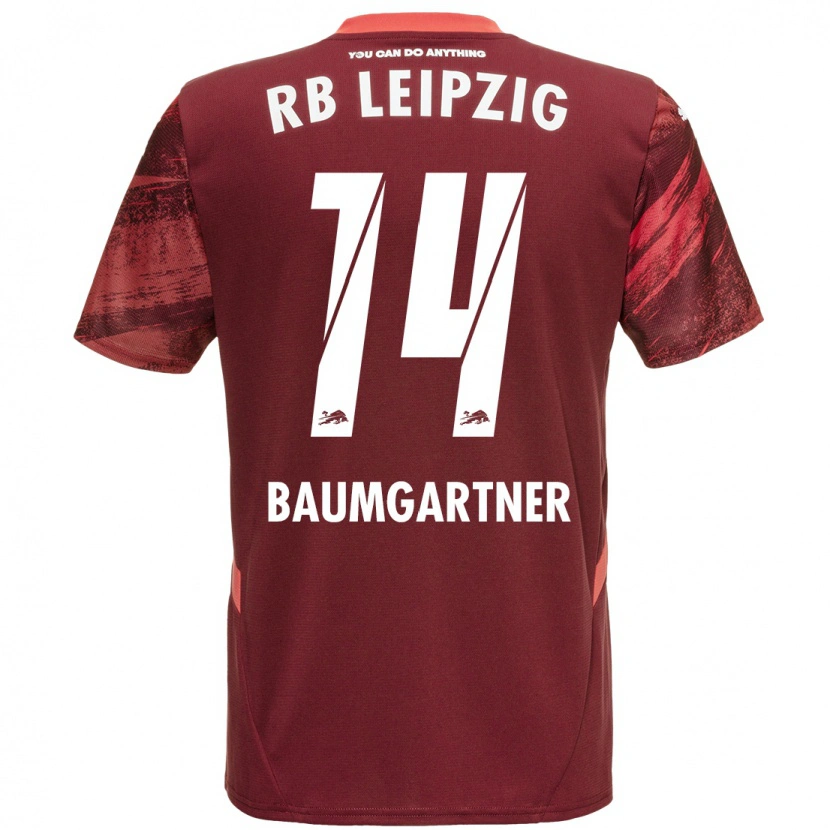Danxen Women Christoph Baumgartner #14 Burgundy Away Jersey 2024/25 T-Shirt