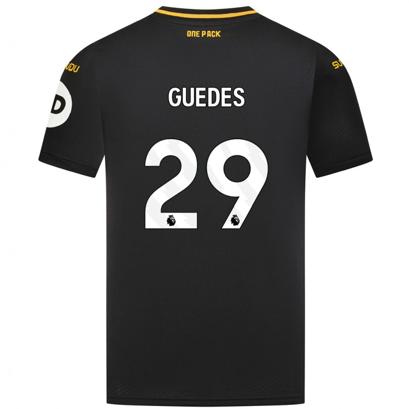 Danxen Women Gonçalo Guedes #29 Black Away Jersey 2024/25 T-Shirt