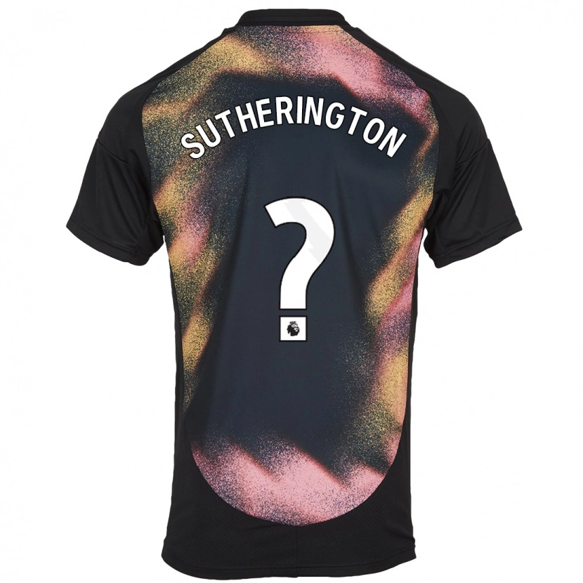 Danxen Women Harry Sutherington #0 Black White Away Jersey 2024/25 T-Shirt