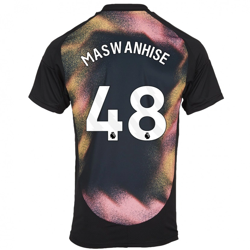 Danxen Women Tawanda Maswanhise #48 Black White Away Jersey 2024/25 T-Shirt