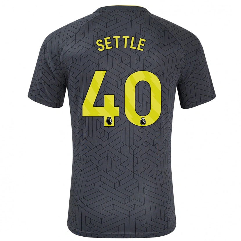 Danxen Women Macy Settle #40 Black Yellow Away Jersey 2024/25 T-Shirt