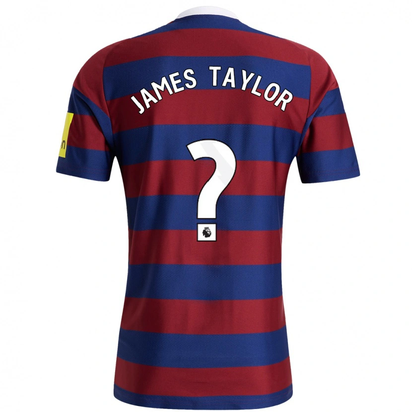 Danxen Women James Taylor #0 Burgundy Navy Blue Away Jersey 2024/25 T-Shirt