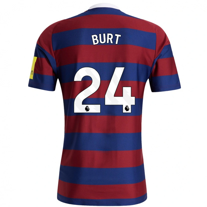 Danxen Women Daisy Burt #24 Burgundy Navy Blue Away Jersey 2024/25 T-Shirt