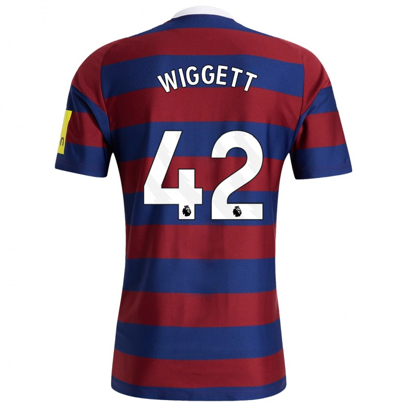 Danxen Women Charlie Wiggett #42 Burgundy Navy Blue Away Jersey 2024/25 T-Shirt