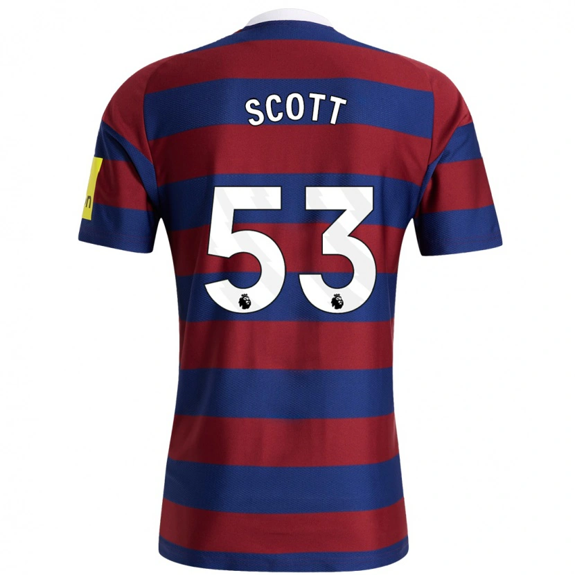 Danxen Women Joshua Scott #53 Burgundy Navy Blue Away Jersey 2024/25 T-Shirt