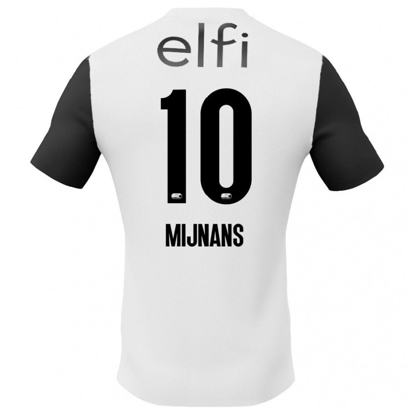 Danxen Women Sven Mijnans #10 White Black Away Jersey 2024/25 T-Shirt
