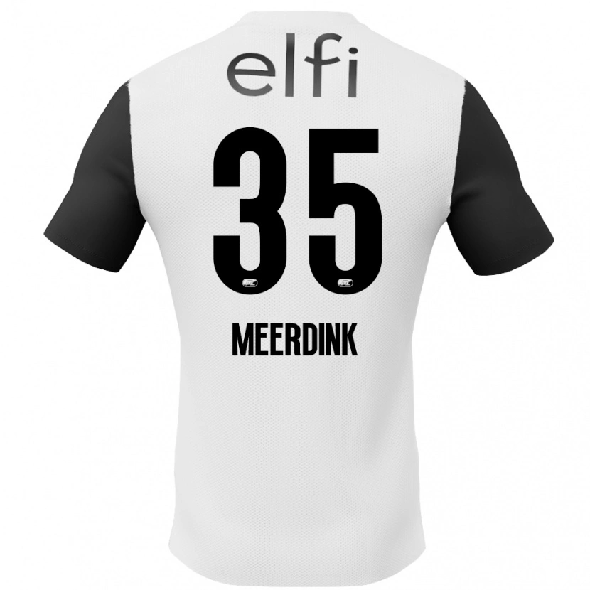 Danxen Women Mexx Meerdink #35 White Black Away Jersey 2024/25 T-Shirt