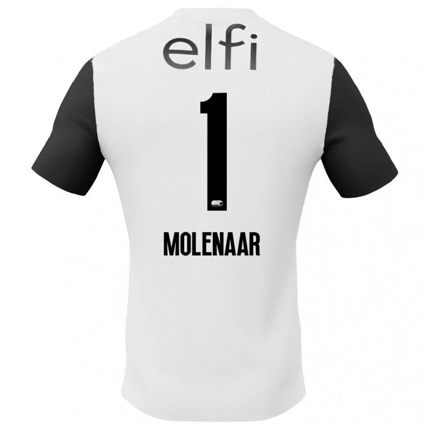 Danxen Women Finn Molenaar #1 White Black Away Jersey 2024/25 T-Shirt